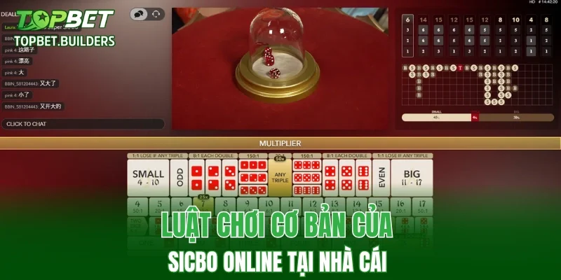Luật chơi cơ bản của Sicbo online tại nhà cái