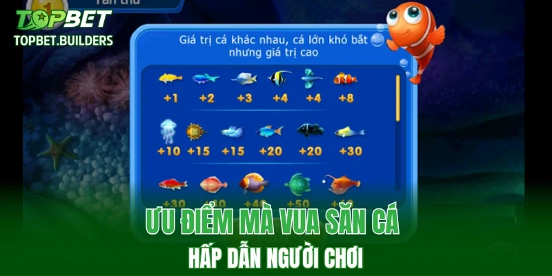 Ưu điểm mà vua săn cá hấp dẫn người chơi